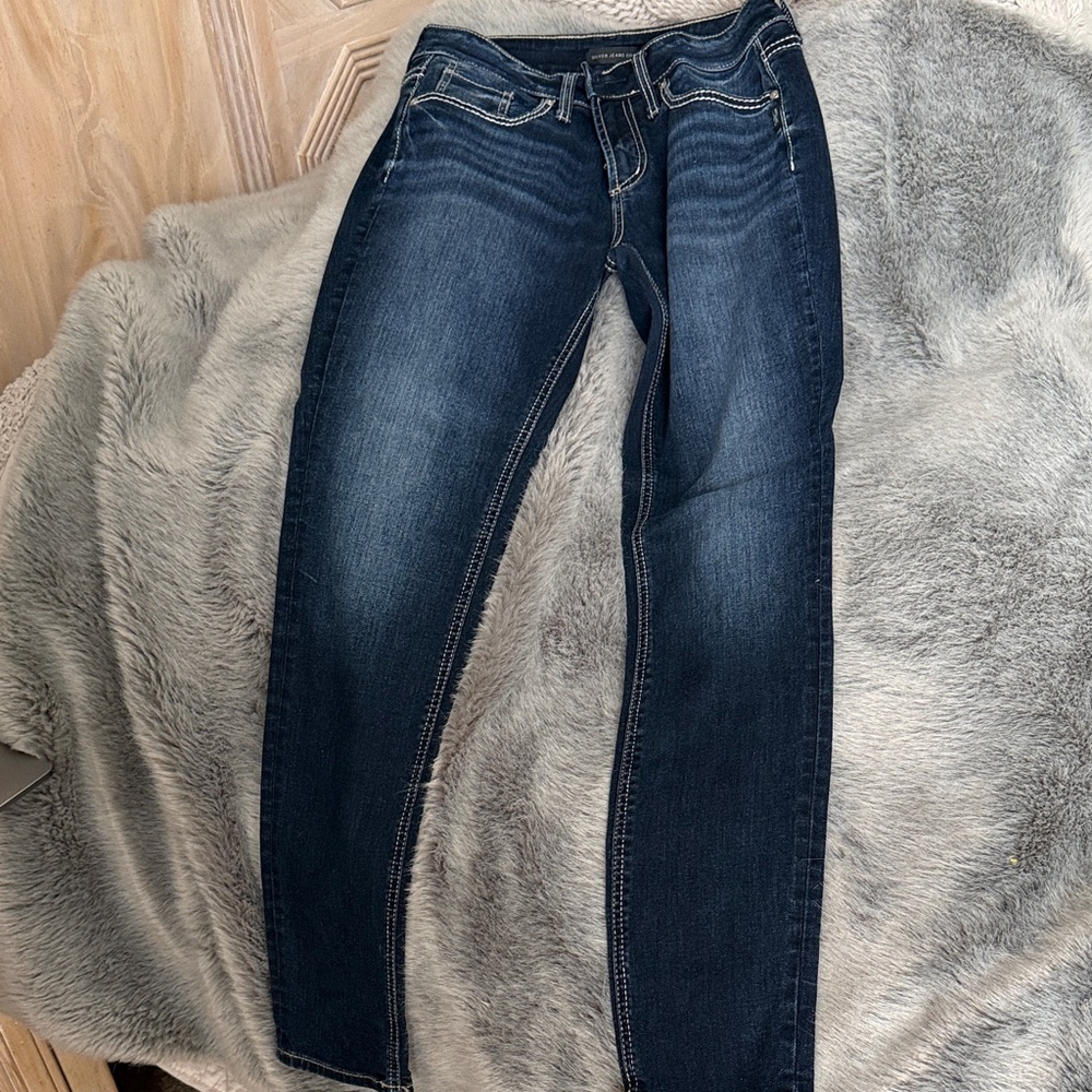 Silver Jeans Dark Blue Women's Skinny Jeans